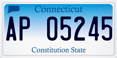 CT license plate AP05245