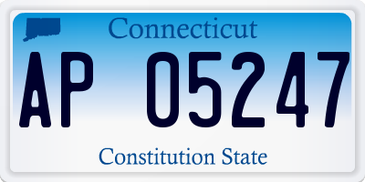 CT license plate AP05247