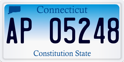 CT license plate AP05248