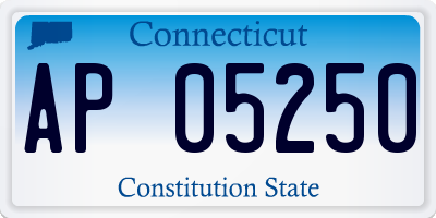 CT license plate AP05250