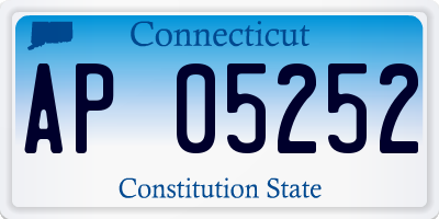 CT license plate AP05252