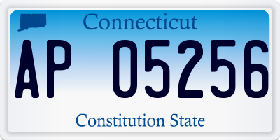 CT license plate AP05256