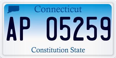 CT license plate AP05259