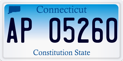 CT license plate AP05260
