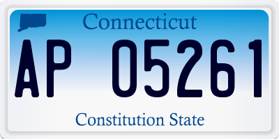 CT license plate AP05261