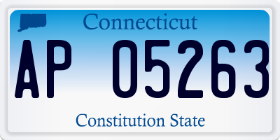 CT license plate AP05263
