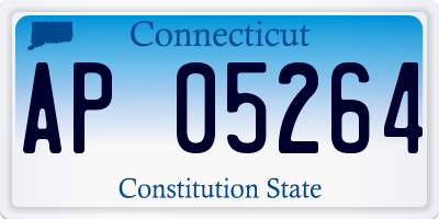 CT license plate AP05264