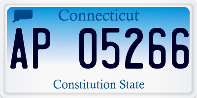 CT license plate AP05266