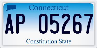 CT license plate AP05267