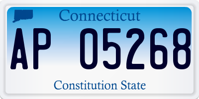 CT license plate AP05268