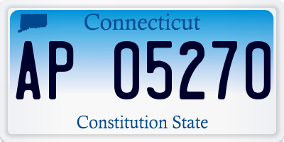 CT license plate AP05270