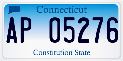 CT license plate AP05276