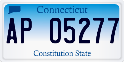 CT license plate AP05277
