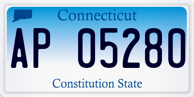 CT license plate AP05280