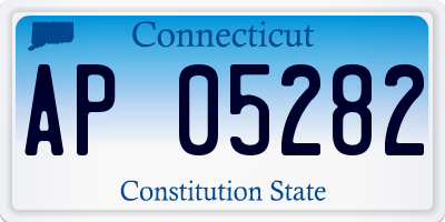 CT license plate AP05282