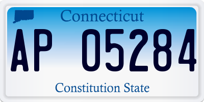 CT license plate AP05284