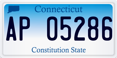 CT license plate AP05286
