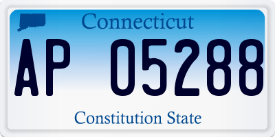 CT license plate AP05288