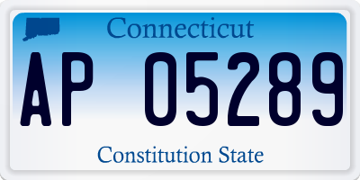CT license plate AP05289