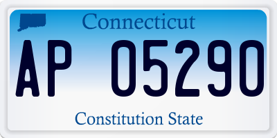 CT license plate AP05290