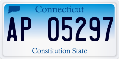 CT license plate AP05297