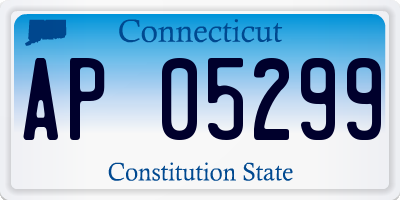 CT license plate AP05299