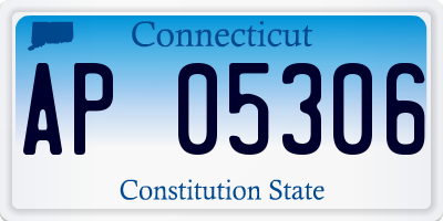 CT license plate AP05306