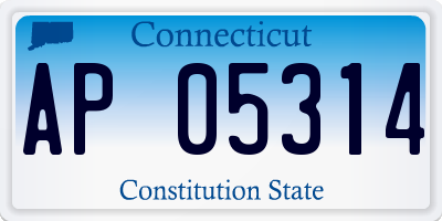 CT license plate AP05314