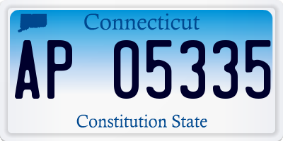 CT license plate AP05335