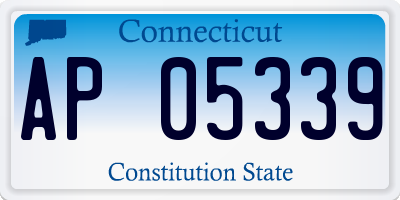 CT license plate AP05339