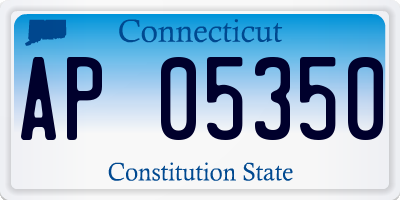 CT license plate AP05350