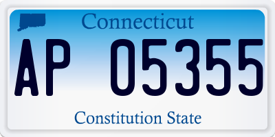 CT license plate AP05355