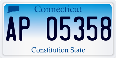 CT license plate AP05358