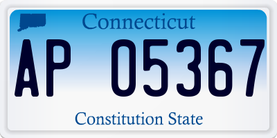 CT license plate AP05367
