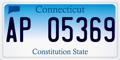 CT license plate AP05369