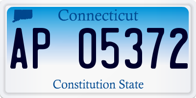 CT license plate AP05372