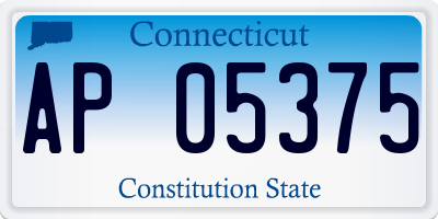 CT license plate AP05375