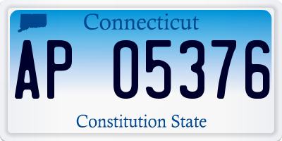 CT license plate AP05376