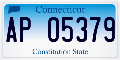 CT license plate AP05379