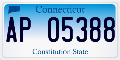 CT license plate AP05388