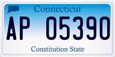 CT license plate AP05390