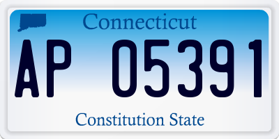 CT license plate AP05391