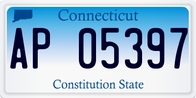 CT license plate AP05397