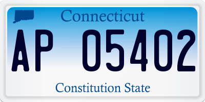 CT license plate AP05402