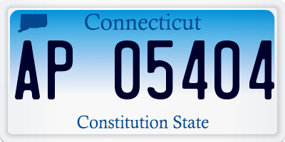 CT license plate AP05404