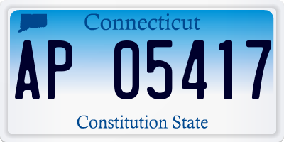 CT license plate AP05417