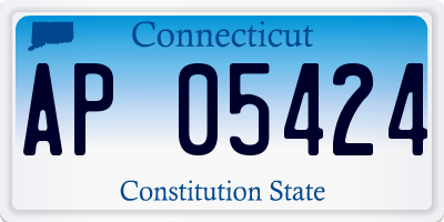 CT license plate AP05424