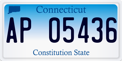 CT license plate AP05436