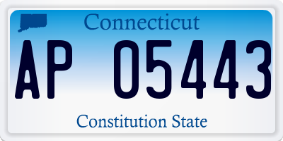 CT license plate AP05443