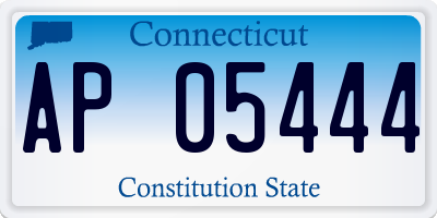 CT license plate AP05444